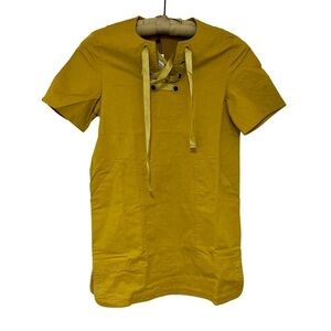 CAARA Cotton Lagenlook Lace Up Tunic